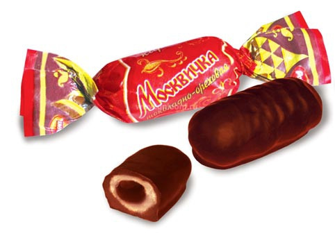 detail MOSKVIČKA karamel v čokoládě