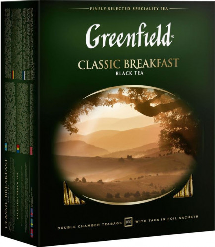 Čaj černý Klassik Breakfast 100*2g Greenfield
