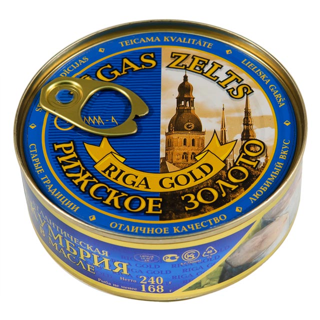 detail Makrela v oleji Riga Gold 240g