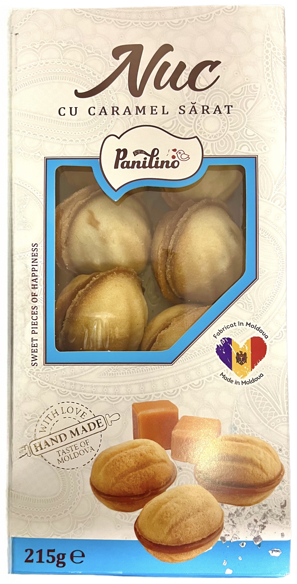 Sušenky se slaným karamelem 215g Panilino